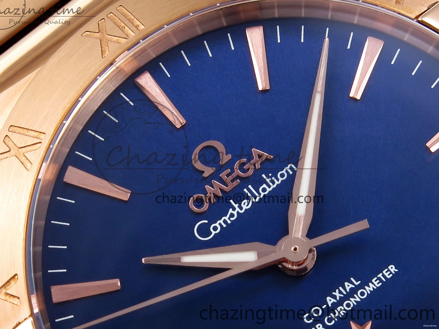 0327 Constellation 39mm RG ASWF 1:1 Best Edition Blue Dial on RG Bracelet A Practical 7778